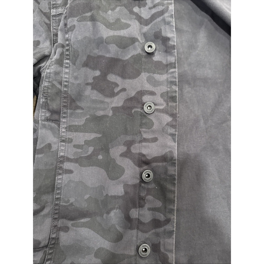 Black And Grey Camouflage Men's Hudson Jacket Xl - Picture 2 of 6